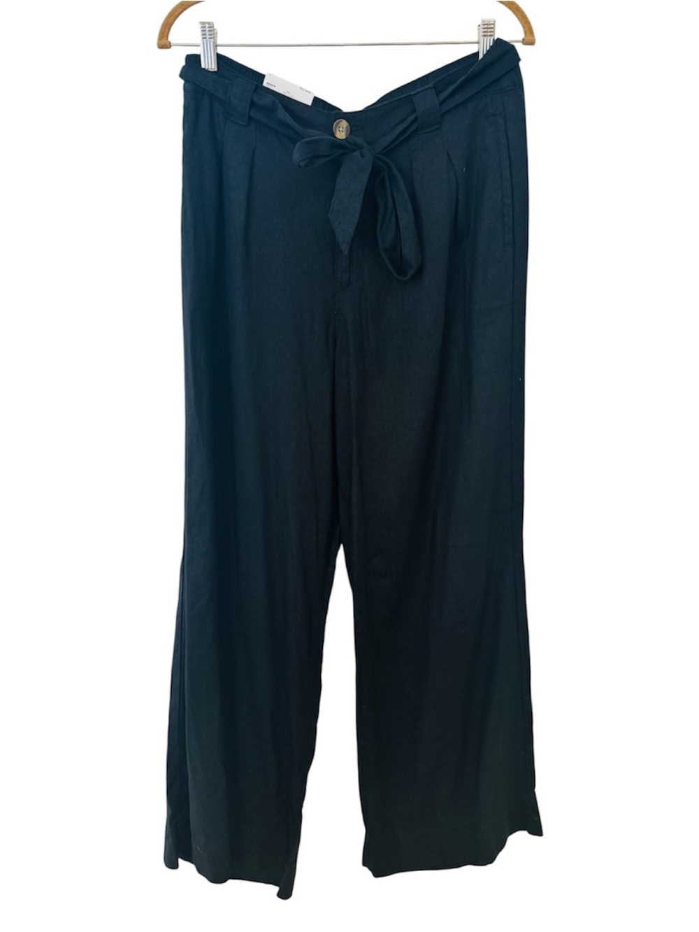 Women’s Sonoma Goods For Life Wide Leg Summer Linen Blend Pant In Black